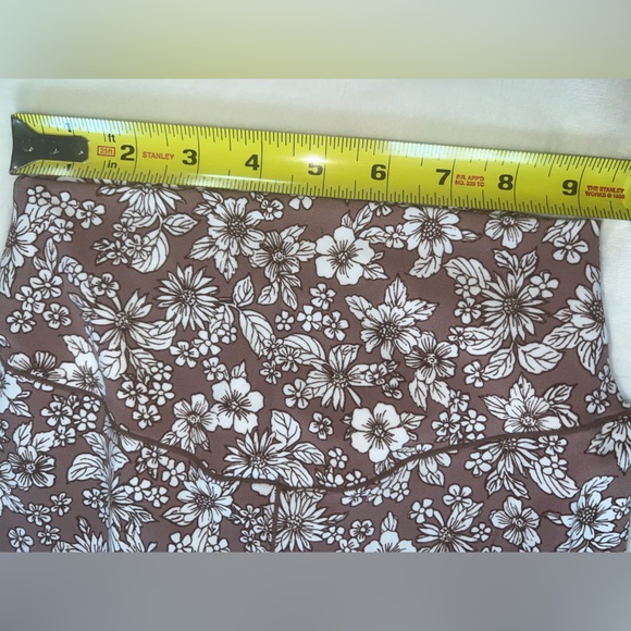 Ultra Flirt Brown & White Floral Flare Pants Size Small NWT - Picture 7 of 8